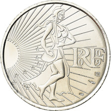 France, 10 Euro, 2009, MS(60-62), Silver, Gadoury:EU337, KM:1580