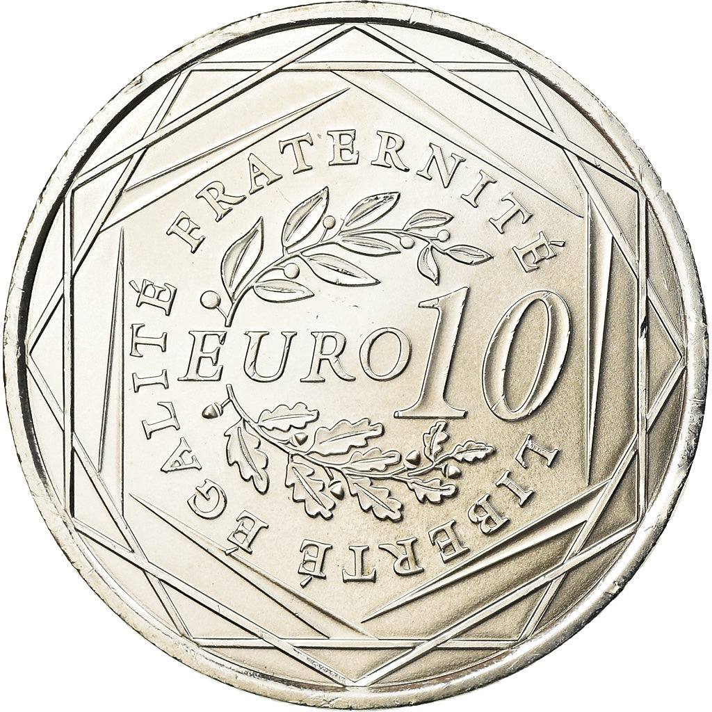 France, 10 Euro, 2009, MS(60-62), Silver, Gadoury:EU337, KM:1580