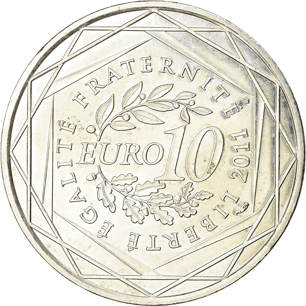 France, 10 Euro, 2011, MS(60-62), Silver, Gadoury:EU450, KM:1745