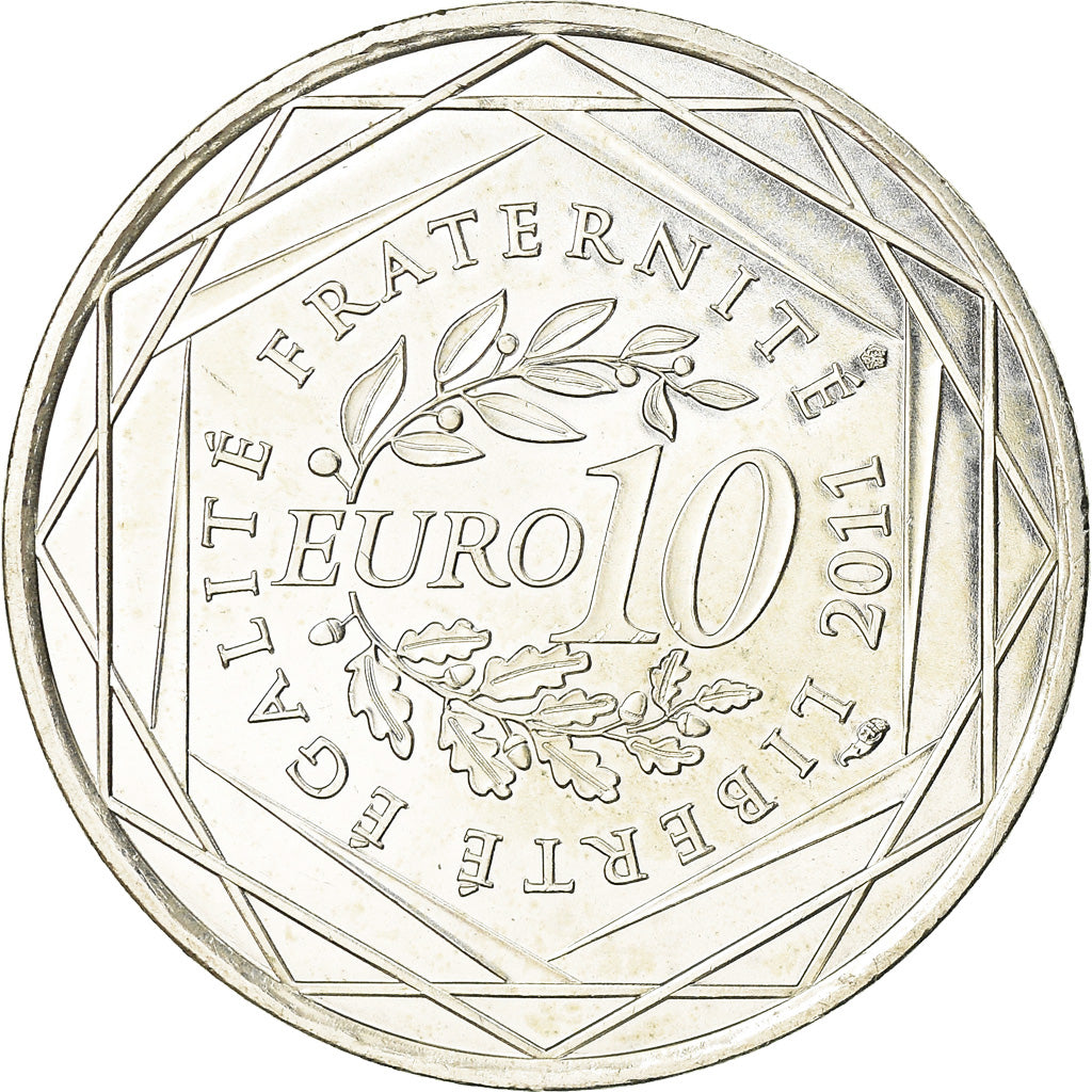 Frankrijk, 10 Euro, 2011, PR+, Zilver, Gadoury:EU450, KM:1745