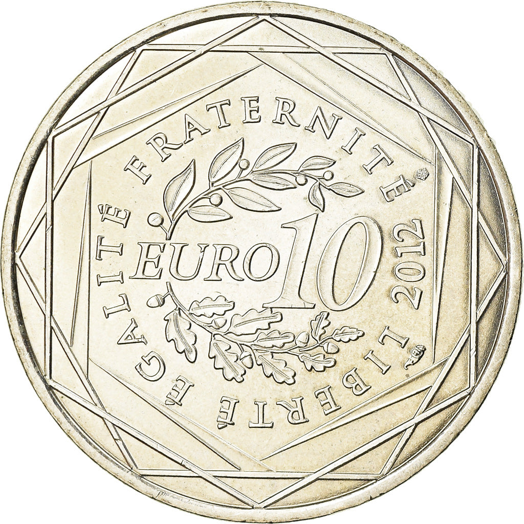 Francia, 10 Euro, 2012, SPL, Argento, Gadoury:EU514, KM:1880