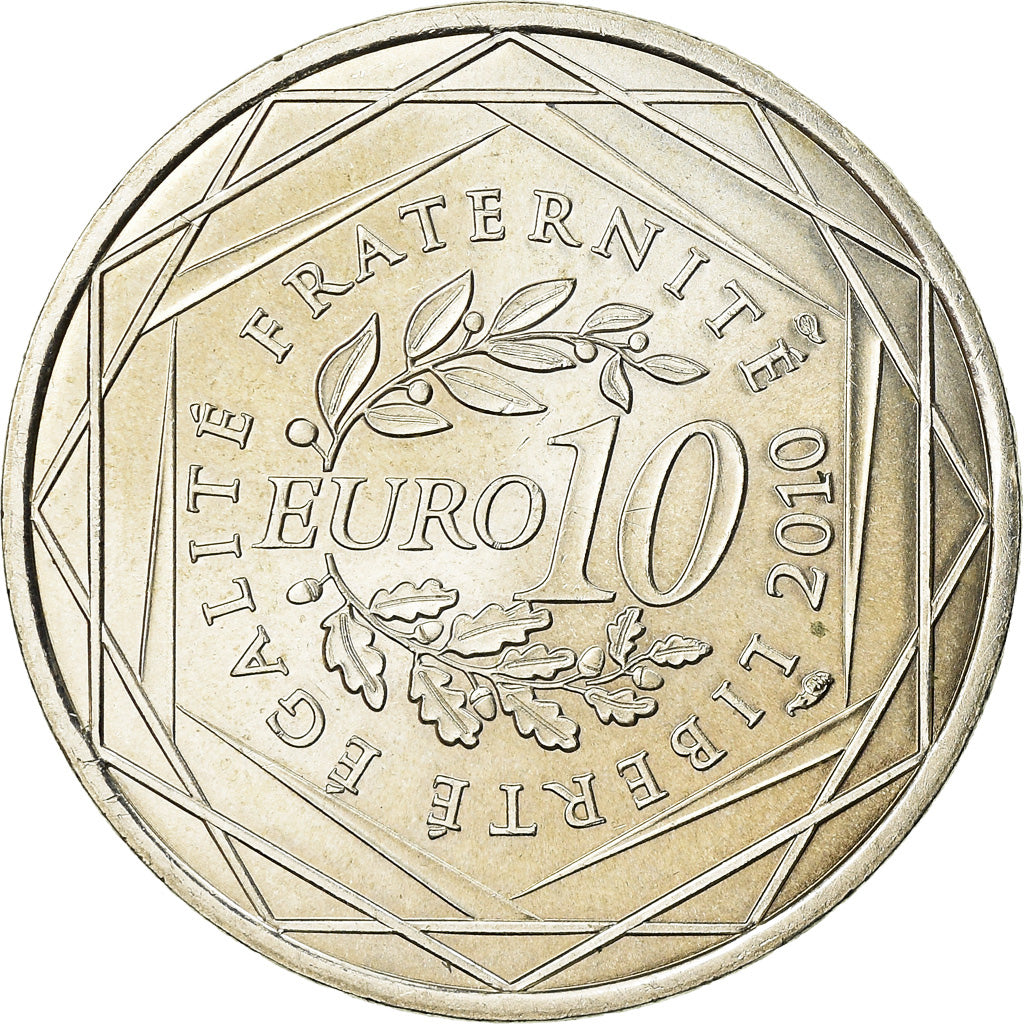 Francia, 10 Euro, 2010, SPL, Argento, Gadoury:EU399, KM:1664