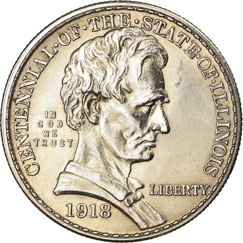 Coin, United States, Half Dollar, 1918, U.S. Mint, Philadelphia, MS(60-62)