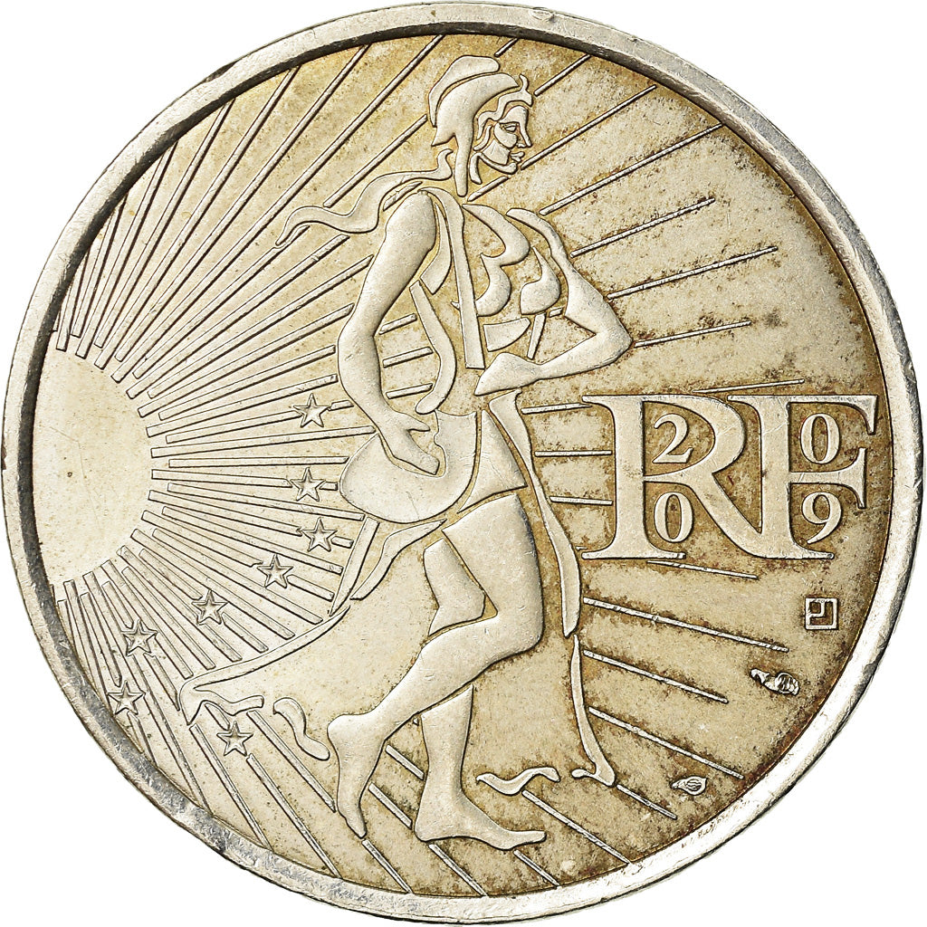 Francia, 10 Euro, 2009, BB+, Argento, Gadoury:EU337, KM:1580