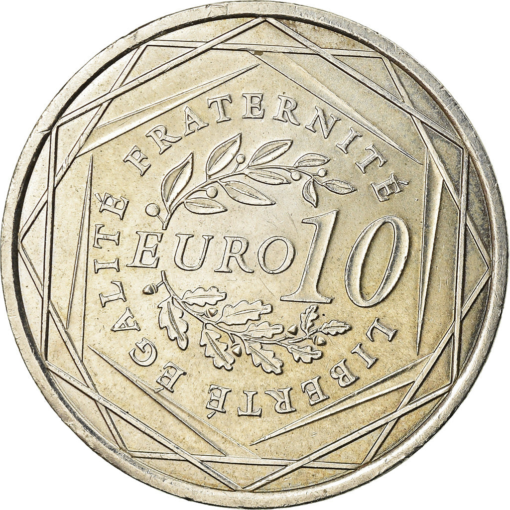 França, 10 Euro, 2009, AU(50-53), Prata, Gadoury:EU337, KM:1580