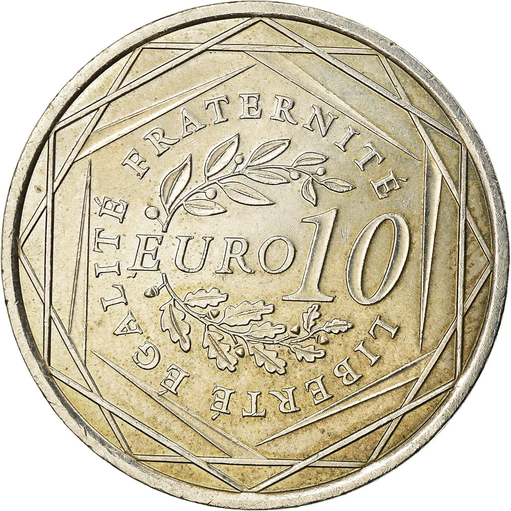 France, 10 Euro, 2009, AU(50-53), Silver, Gadoury:EU337, KM:1580