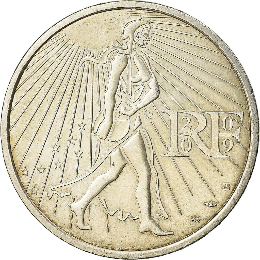 France, 25 Euro, 2009, TTB+, Argent, Gadoury:EU338, KM:1581