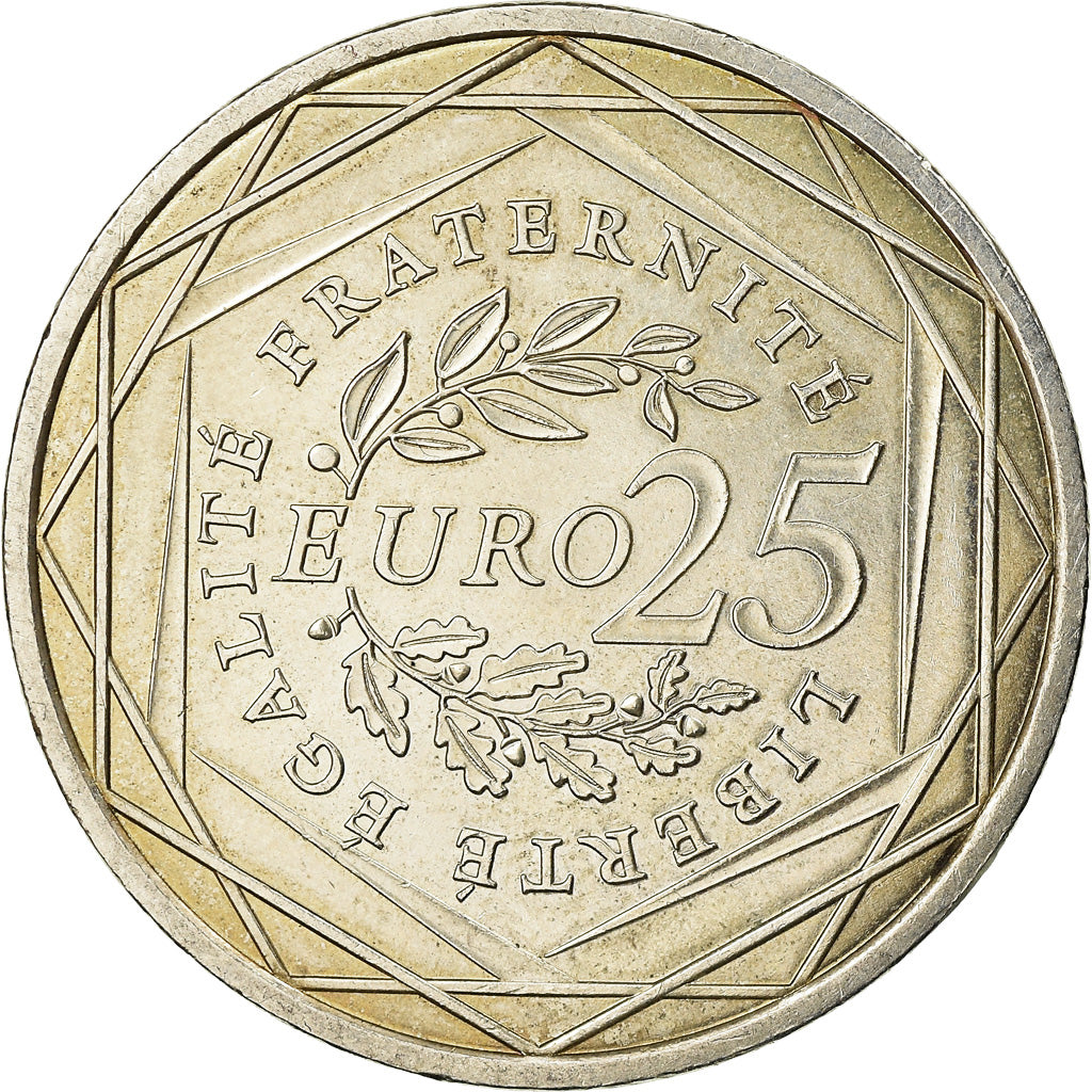 France, 25 Euro, 2009, TTB+, Argent, Gadoury:EU338, KM:1581