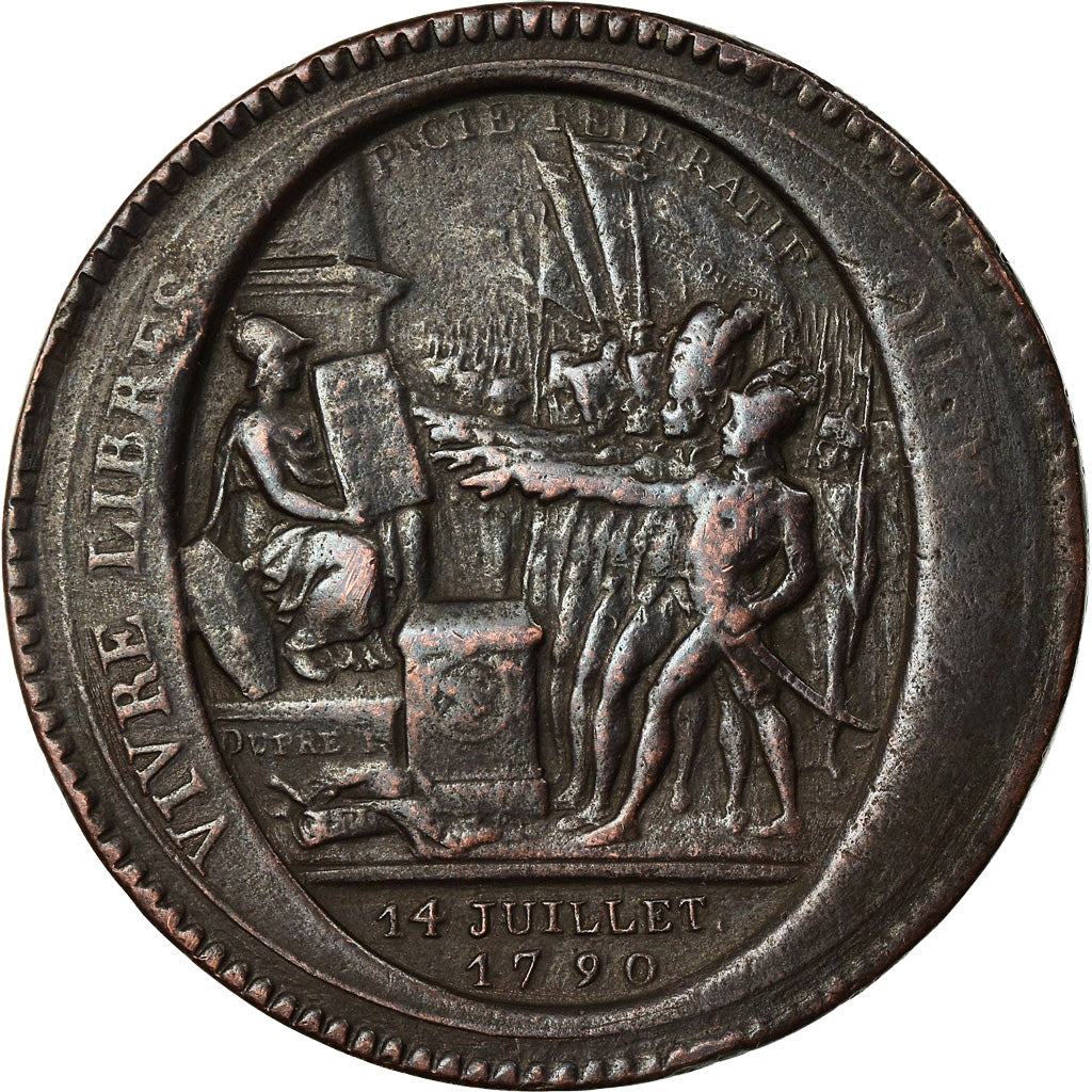Monnaie, France, 5 Sols, 1792, Monneron, TB+, Bronze, KM:Tn31, Brandon:223