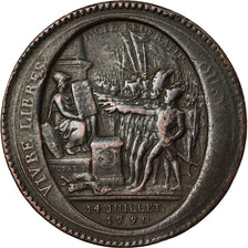 Monnaie, France, 5 Sols, 1792, Monneron, TB+, Bronze, KM:Tn31, Brandon:223