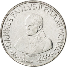 Monnaie, Cité du Vatican, John Paul II, 100 Lire, 1990, SPL, Stainless Steel