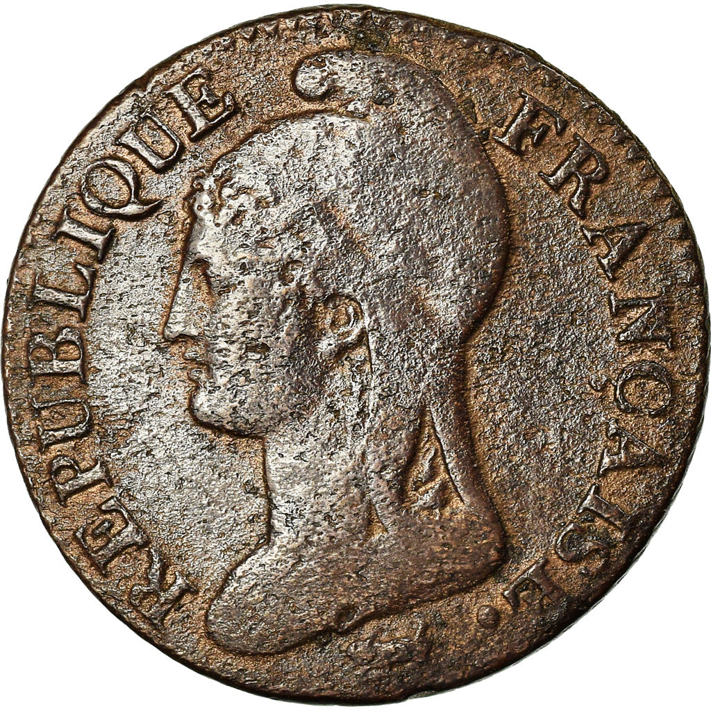 Munten, Frankrijk, Dupré, 5 Centimes, AN 4, Limoges, FR, Bronze, KM:635.2