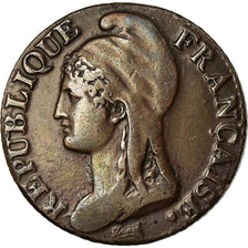 Coin, France, Dupré, 5 Centimes, AN 4, Paris, EF(40-45), Bronze, KM:635.1
