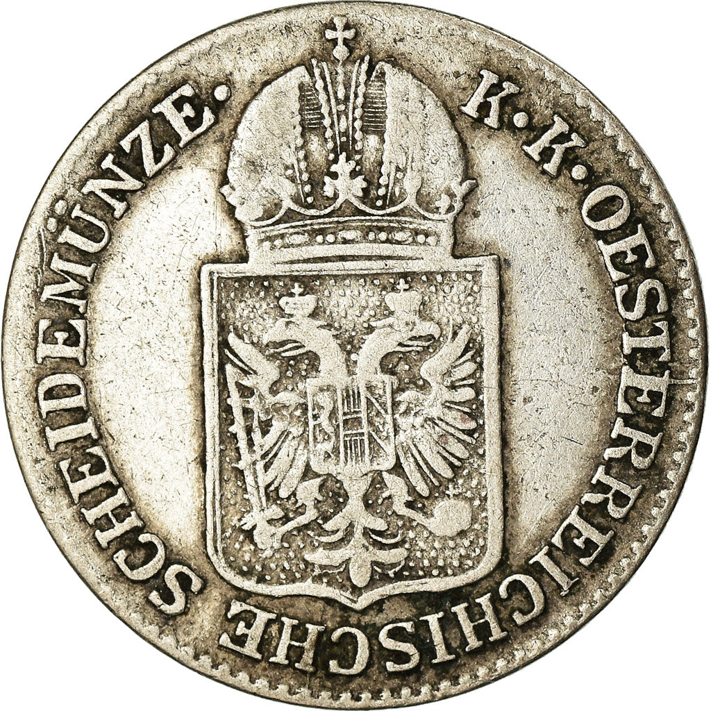 Coin, Austria, Franz Joseph I, 6 Kreuzer, 1849, VF(30-35), Silver, KM:2200