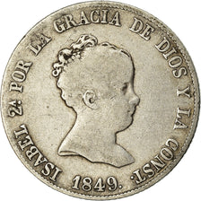 Coin, Spain, Isabel II, 4 Réales, 1849, Madrid, VF(30-35), Silver, KM:519.2