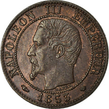 Moeda, França, Napoleon III, Centime, 1853, Marseille, Rara, AU(50-53)