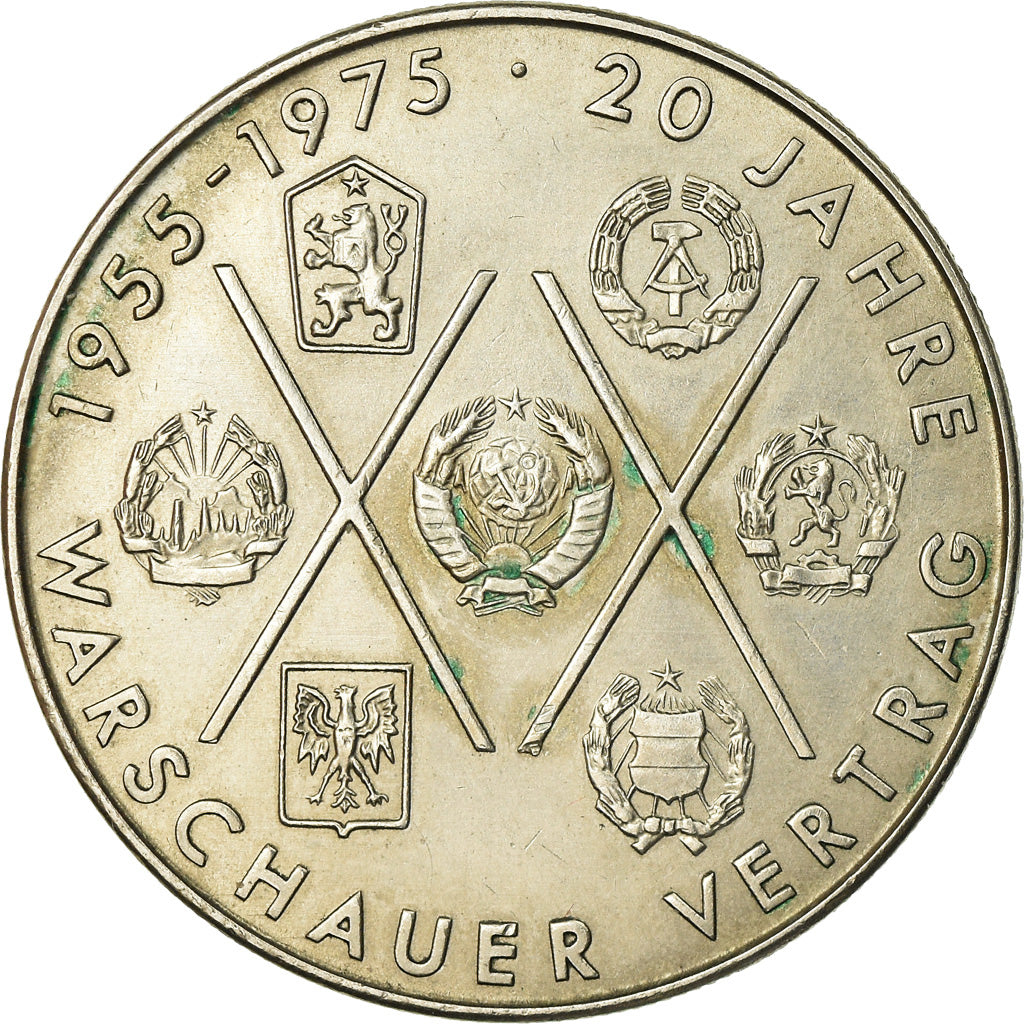 Coin, GERMAN-DEMOCRATIC REPUBLIC, 10 Mark, 1975, Berlin, AU(50-53)