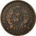 Coin, Argentina, 2 Centavos, 1889, EF(40-45), Bronze, KM:33