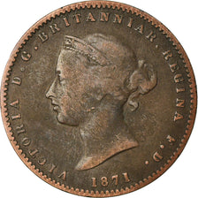 Moeda, Jersey, Victoria, 1/26 Shilling, 1871, VF(20-25), Bronze, KM:4