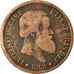 Moneta, Brasile, Pedro II, 20 Reis, 1869, MB, Bronzo, KM:474