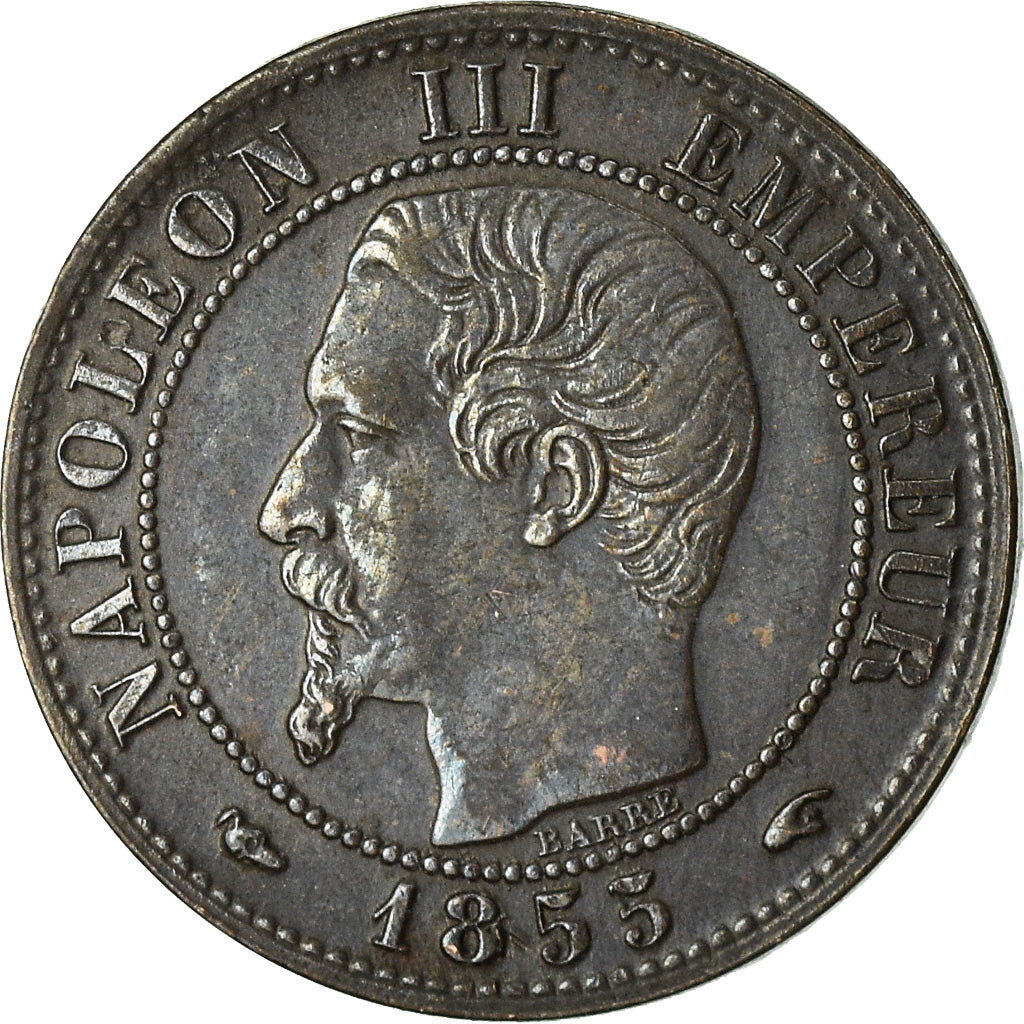 Monnaie, France, Napoleon III, Centime, 1855, Paris, TTB, Bronze, Gad 86