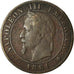 Coin, France, Napoleon III, Centime, 1861, Strasbourg, VF(20-25), KM 795.2