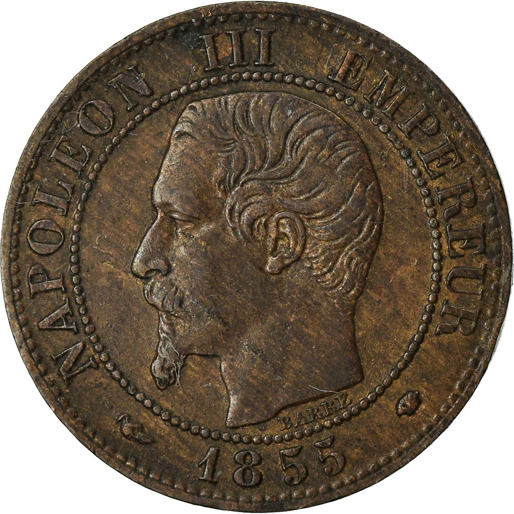 Munten, Frankrijk, Napoleon III, Centime, 1855, Marseille, FR+