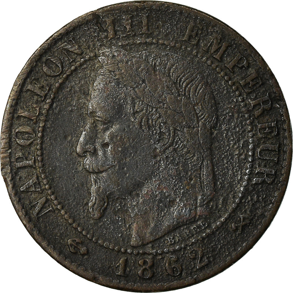 Munten, Frankrijk, Napoleon III, Centime, 1862, Bordeaux, FR