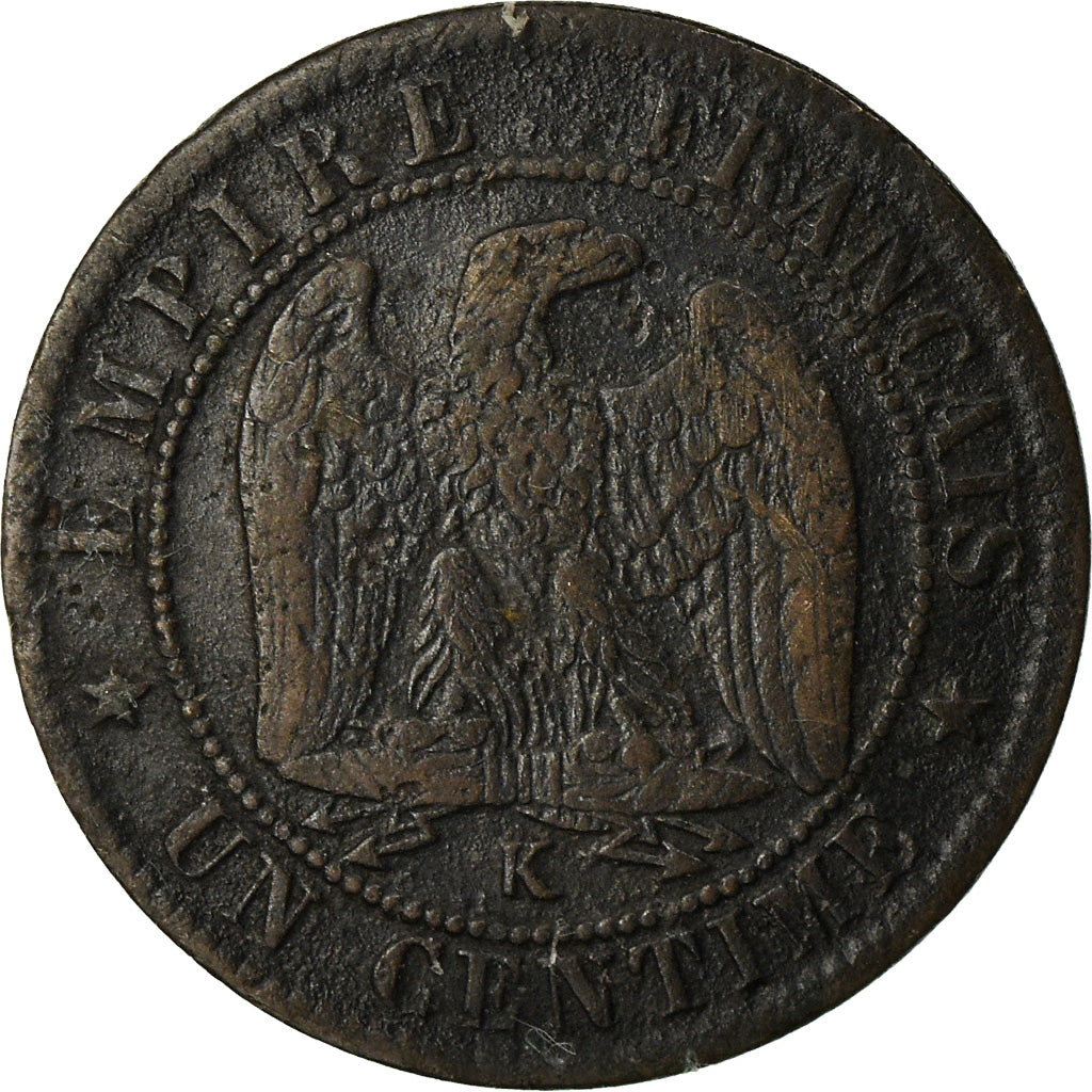 Munten, Frankrijk, Napoleon III, Centime, 1862, Bordeaux, FR