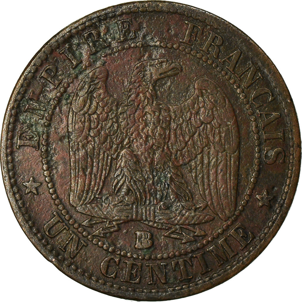 Münze, Frankreich, Napoleon III, Centime, 1855, Strasbourg, SS