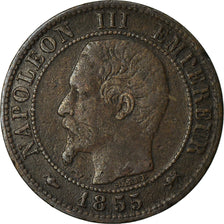 Coin, France, Napoleon III, Centime, 1855, Lyon, VF(30-35), KM 775.4