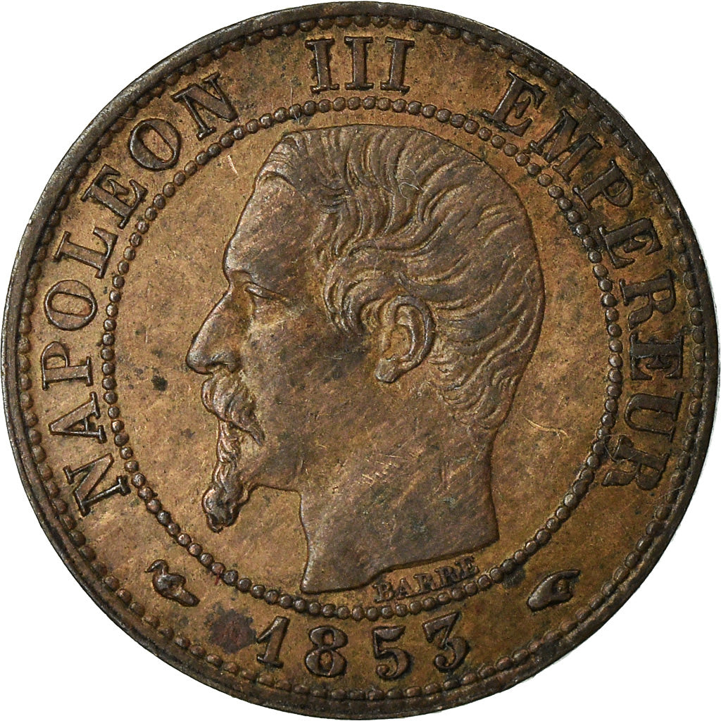 Monnaie, France, Napoleon III, Centime, 1853, Paris, TTB, Bronze, Gad 86