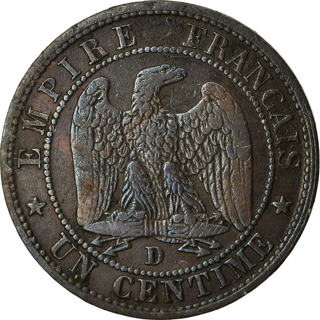 Münze, Frankreich, Napoleon III, Centime, 1855, Lyon, S+