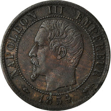 Coin, France, Napoleon III, Centime, 1854, Marseille, EF(40-45), KM 775.6