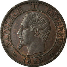 Coin, France, Napoleon III, Centime, 1853, Rouen, EF(40-45), KM 775.2