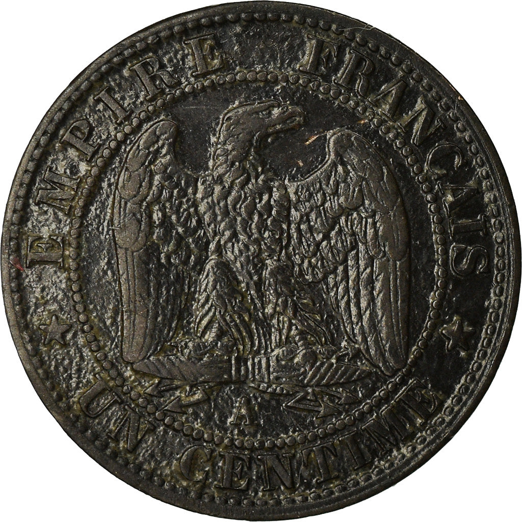 Coin, France, Napoleon III, Centime, 1854, Paris, VF(30-35), KM 775.1