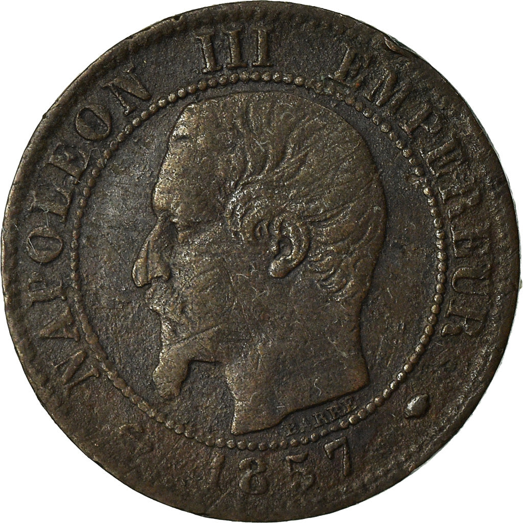 Münze, Frankreich, Napoleon III, Centime, 1857, Marseille, S+
