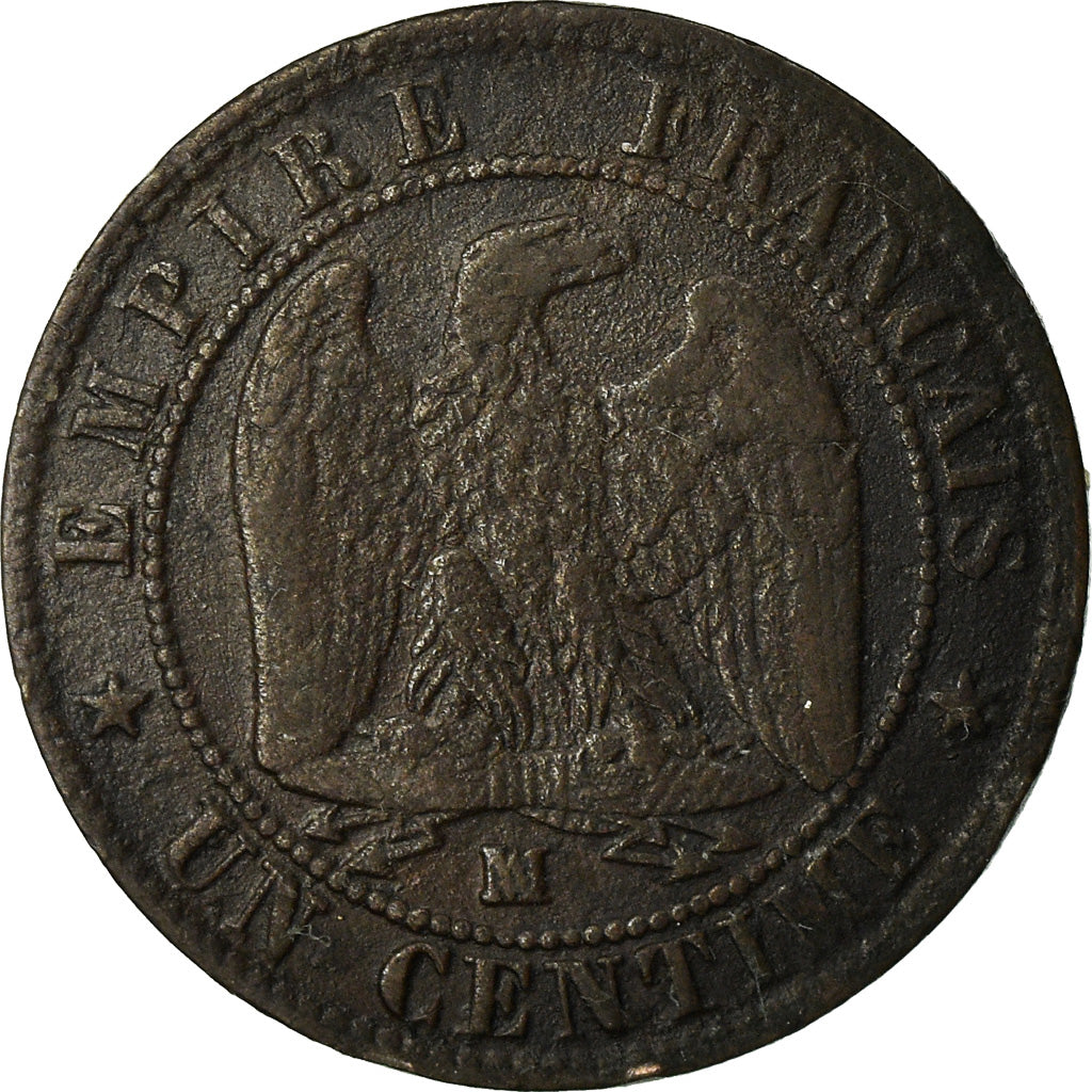 Münze, Frankreich, Napoleon III, Centime, 1857, Marseille, S+
