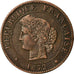 Monnaie, France, Cérès, Centime, 1872, Bordeaux, TTB, Bronze, Gadoury:88