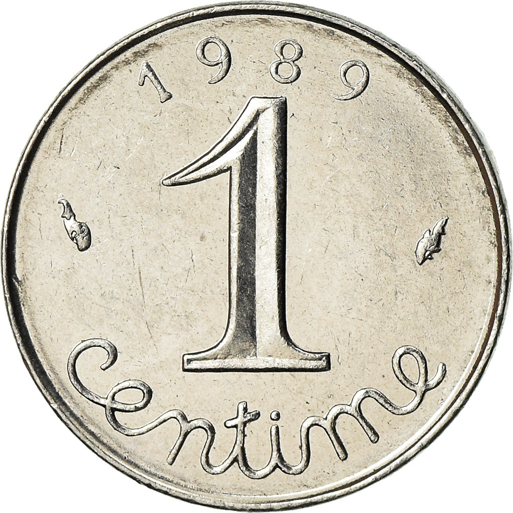 Moneta, Francia, Épi, Centime, 1989, Paris, SPL-, Acciaio inossidabile, KM:928