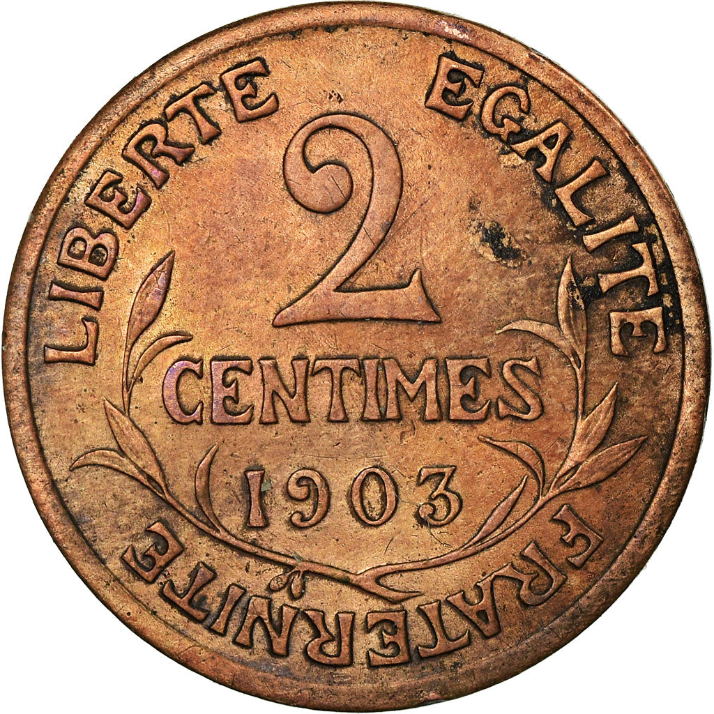 Coin, France, Dupuis, 2 Centimes, 1903, Paris, EF(40-45), Bronze, KM:841