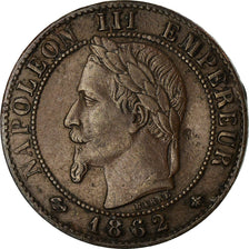 Coin, France, Napoleon III, Centime, 1862, Paris, EF(40-45), KM 795.1