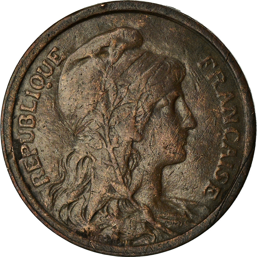 Moneta, Francia, Dupuis, Centime, 1908, Paris, BB, Bronzo, KM:840, Gadoury:90