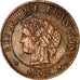 Moneta, Francia, Cérès, Centime, 1892, Paris, BB, Bronzo, KM:826.1, Gadoury:88