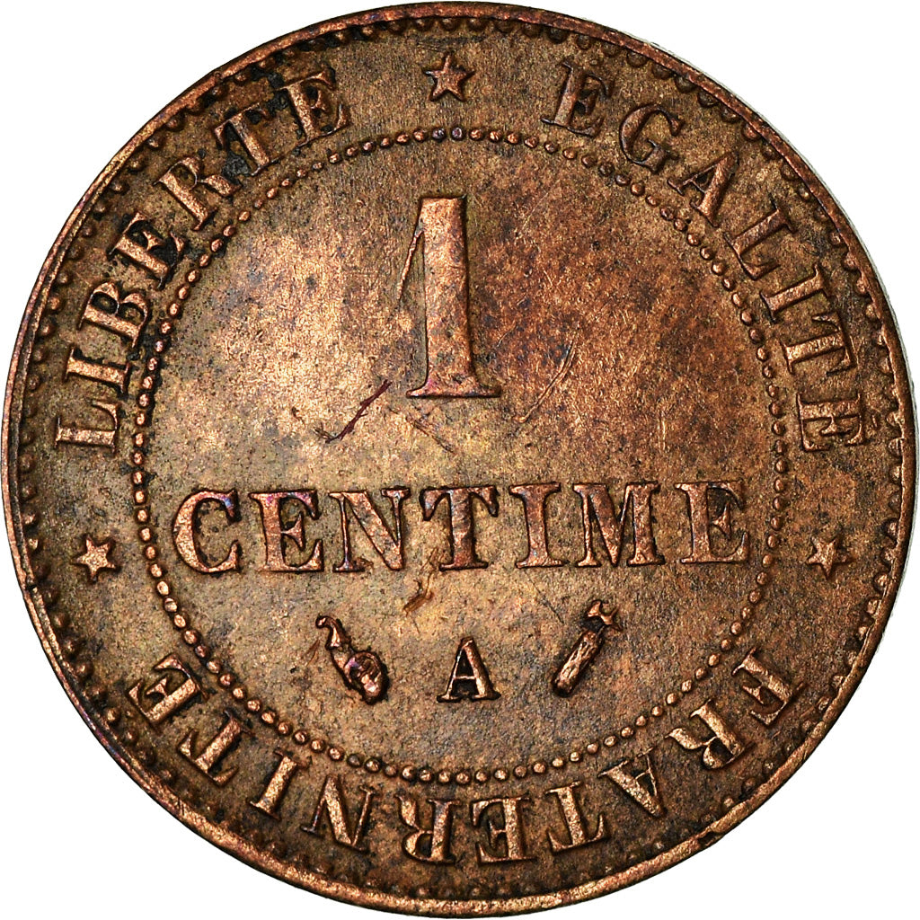 Moneta, Francia, Cérès, Centime, 1892, Paris, BB, Bronzo, KM:826.1, Gadoury:88