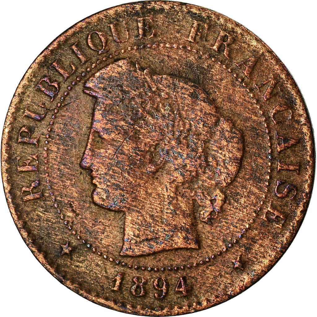 Münze, Frankreich, Cérès, Centime, 1894, Paris, S+, Bronze, KM:826.1