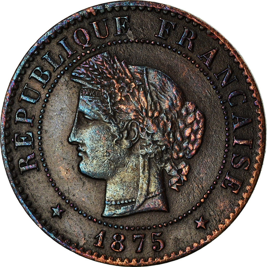 Coin, France, Cérès, Centime, 1875, Paris, EF(40-45), Bronze, KM:826.1