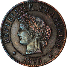 Coin, France, Cérès, Centime, 1875, Paris, EF(40-45), Bronze, KM:826.1