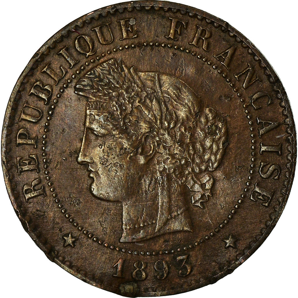 Munten, Frankrijk, Cérès, Centime, 1893, Paris, ZF, Bronze, KM:826.1
