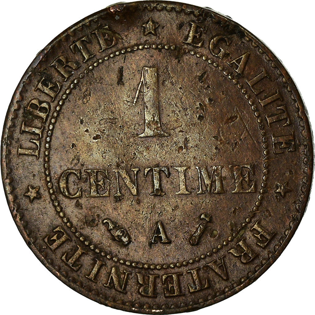 Munten, Frankrijk, Cérès, Centime, 1893, Paris, ZF, Bronze, KM:826.1